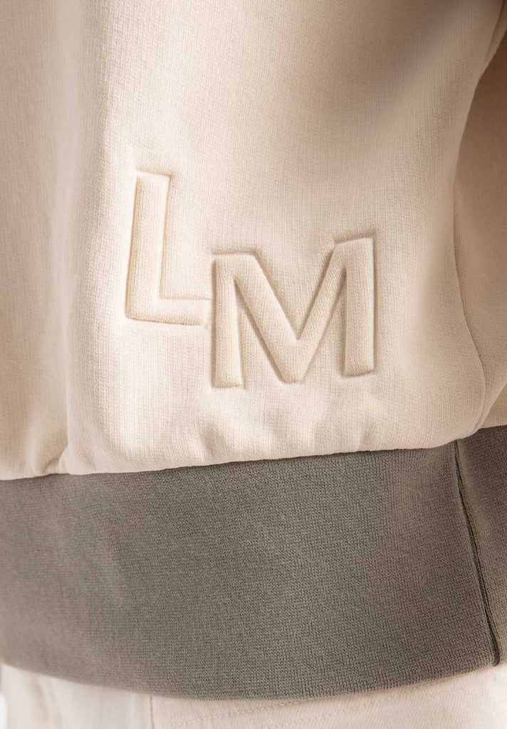 Sweat oversize Femme. Logo "LM". 100% coton bio. Fabriqué au Portugal.
